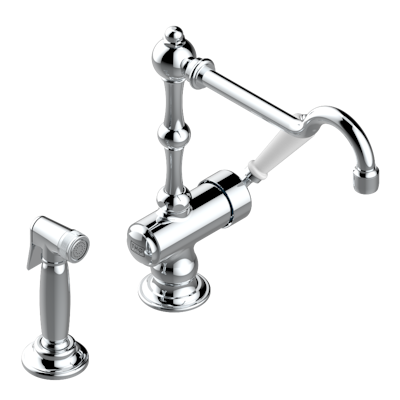 chrome polished faucet