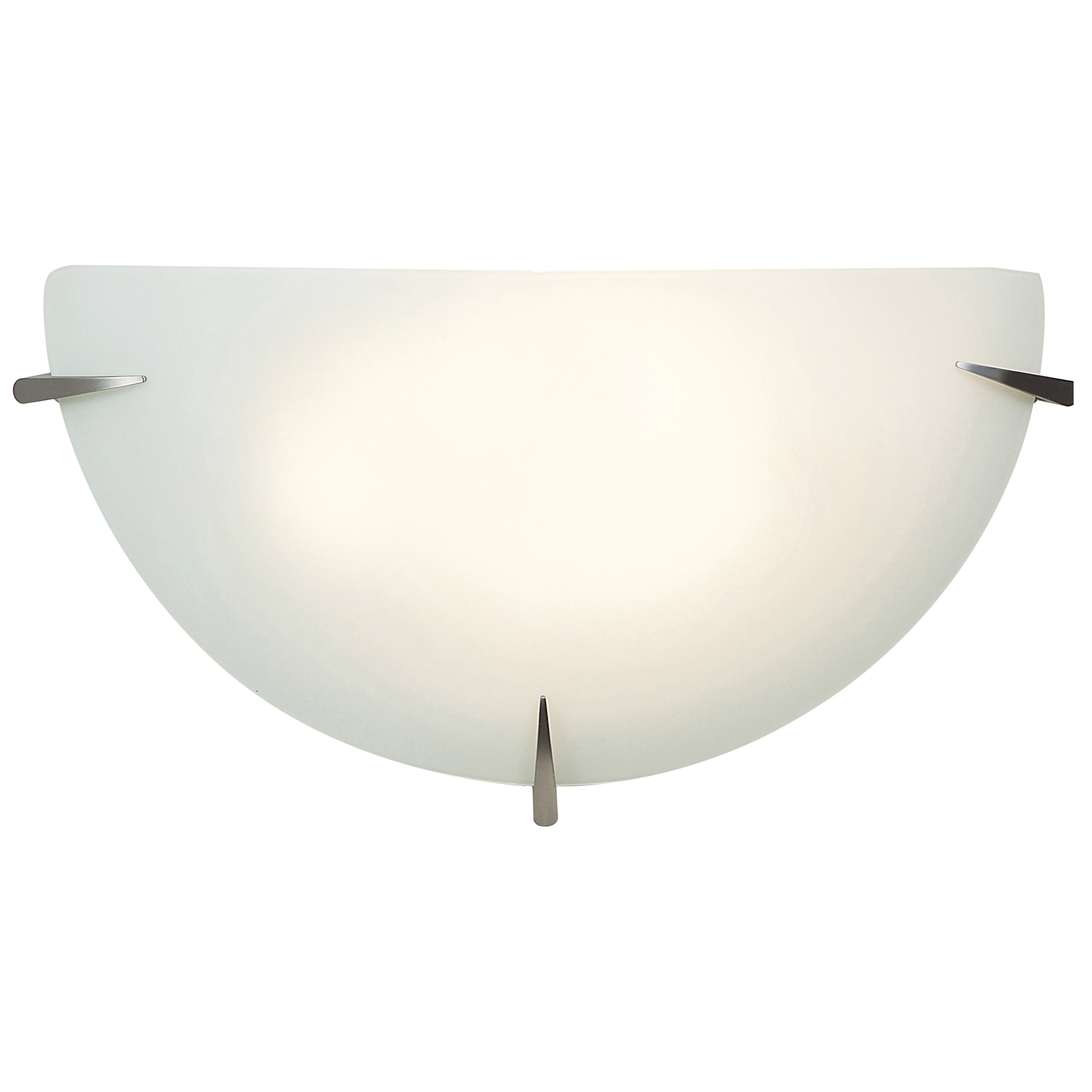 brushed steel wall sconce