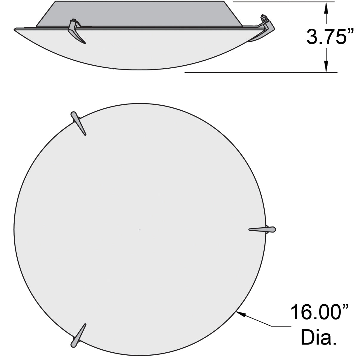 brushed steel flush mount