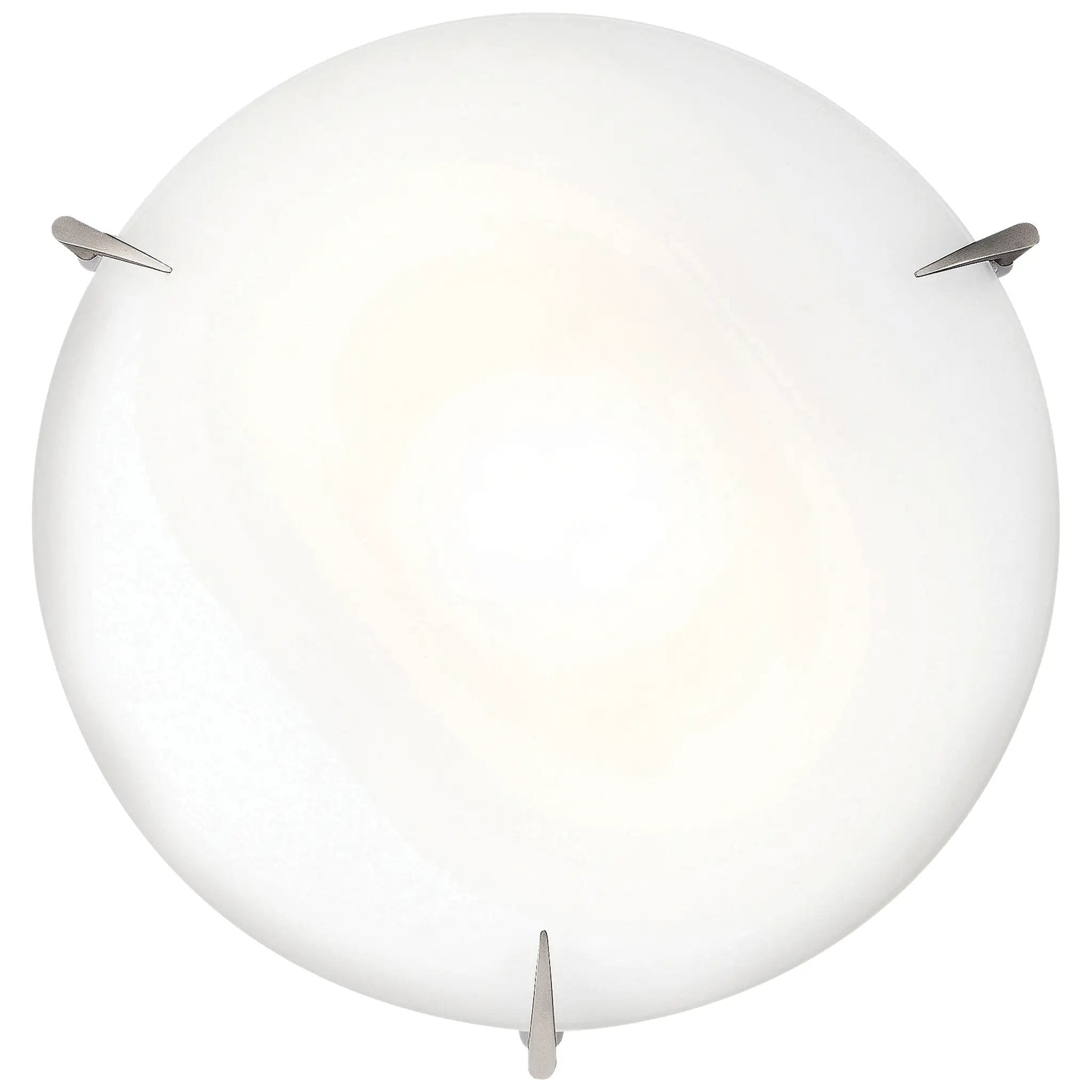 brushed steel led flush mount