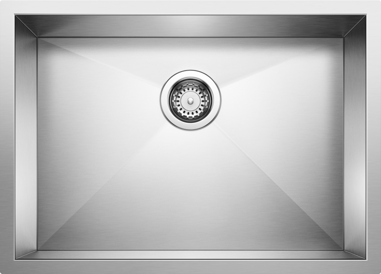 satin polish stainless steel sink