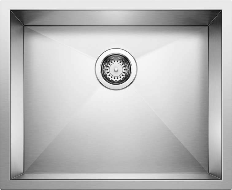 satin polish stainless steel sink