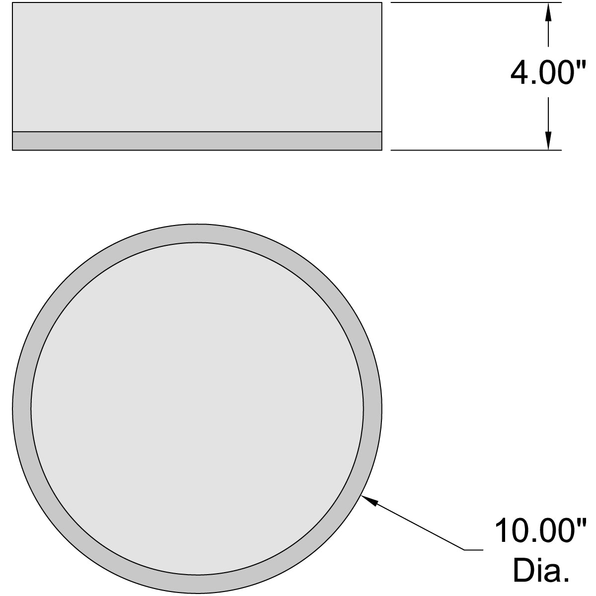 brushed steel flush mount