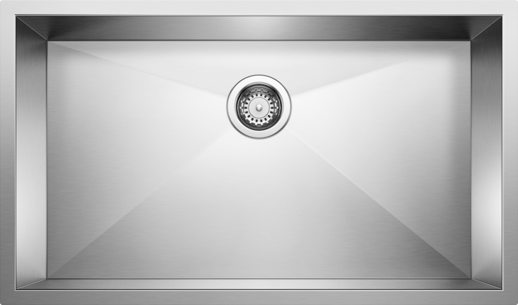 satin polish stainless steel sink