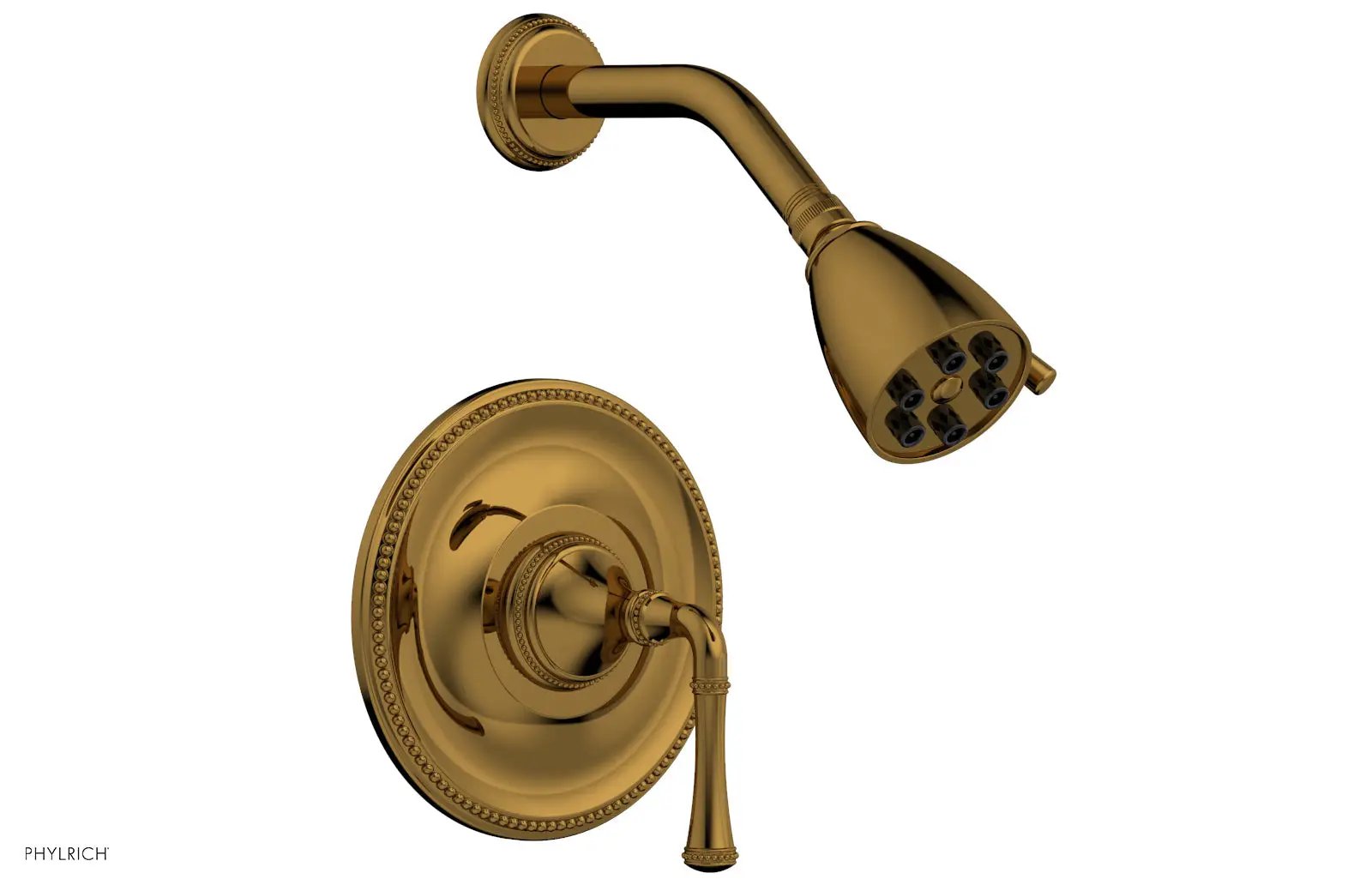 Phylrich BEADED Pressure Balance Shower Set - Lever Handle by Phylrich