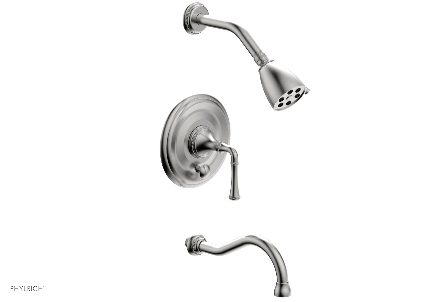 Phylrich BEADED Pressure Balance Tub and Shower Set - Lever Handle