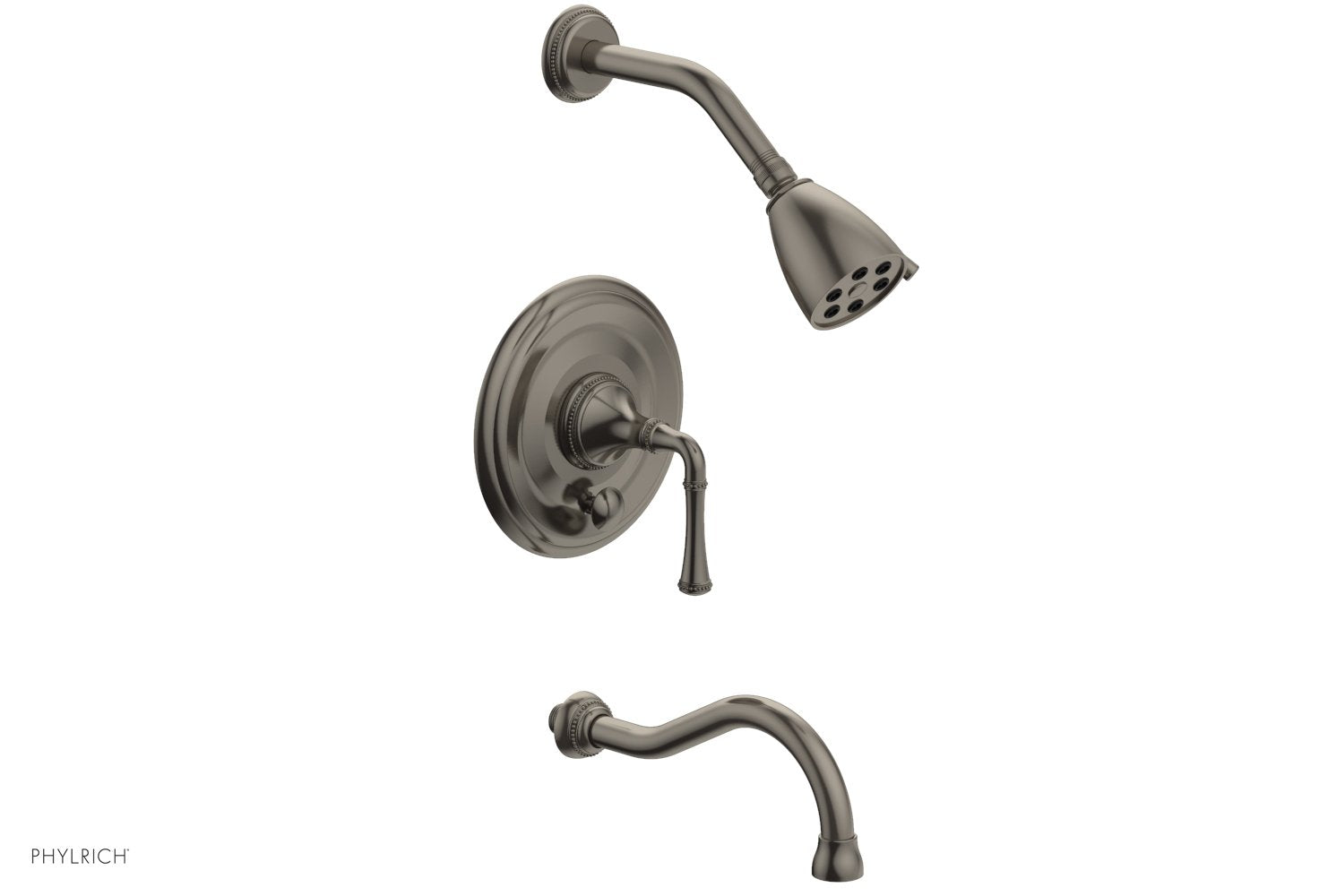 Phylrich BEADED Pressure Balance Tub and Shower Set - Lever Handle