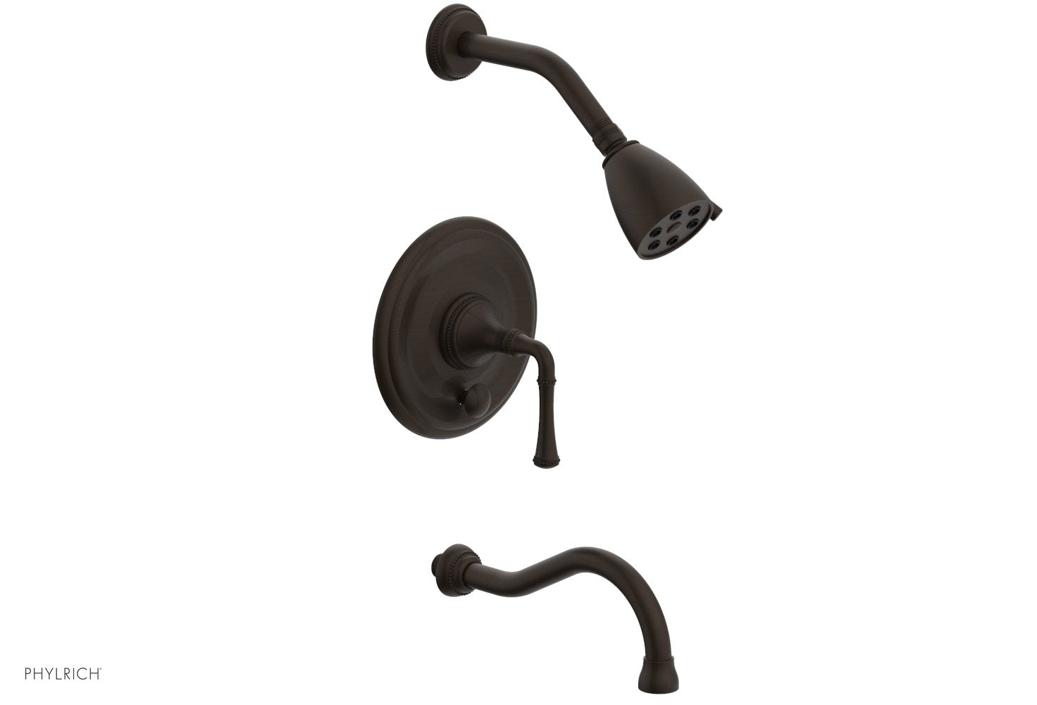 Phylrich BEADED Pressure Balance Tub and Shower Set - Lever Handle