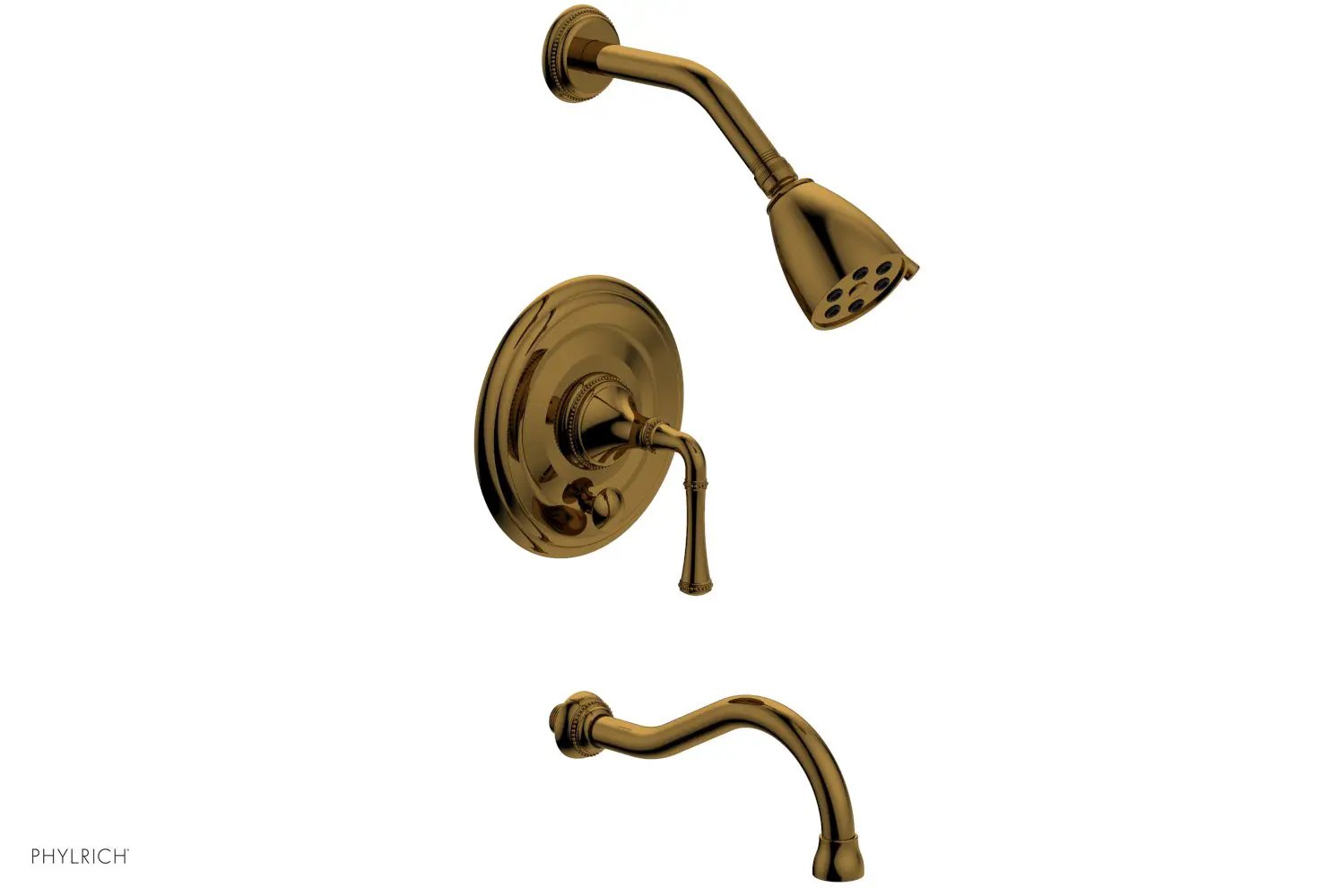 Phylrich BEADED Pressure Balance Tub and Shower Set - Lever Handle by Phylrich