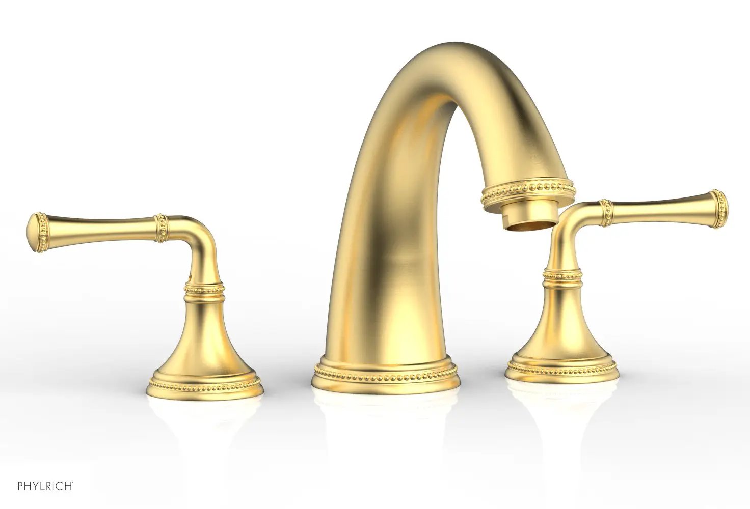 Phylrich BEADED Deck Tub Set - Lever Handles by Phylrich