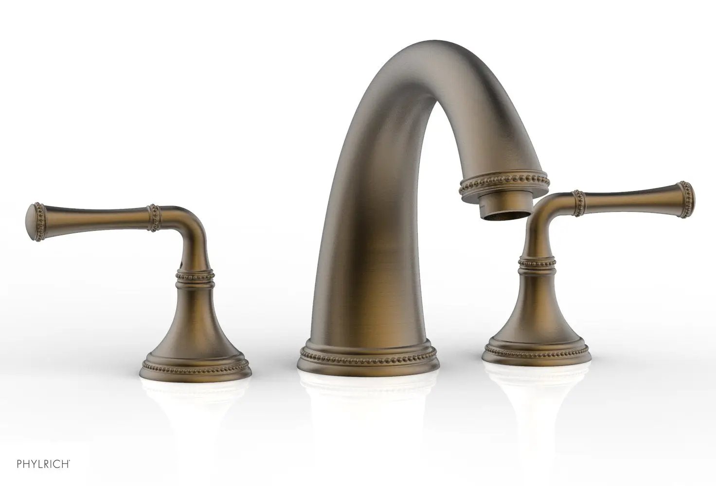 Phylrich BEADED Deck Tub Set - Lever Handles by Phylrich
