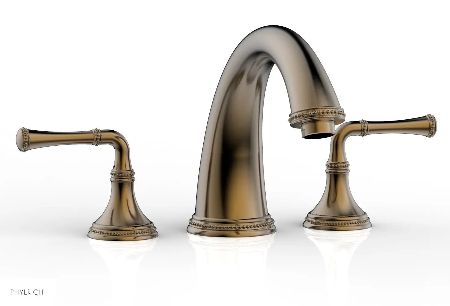 Phylrich BEADED Deck Tub Set - Lever Handles by Phylrich