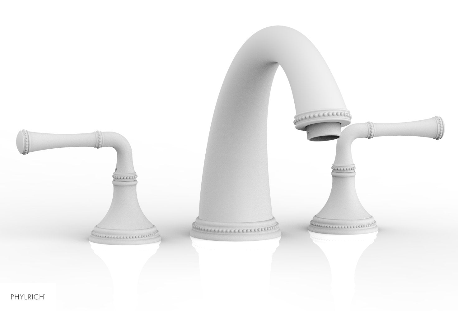 Phylrich BEADED Deck Tub Set - Lever Handles