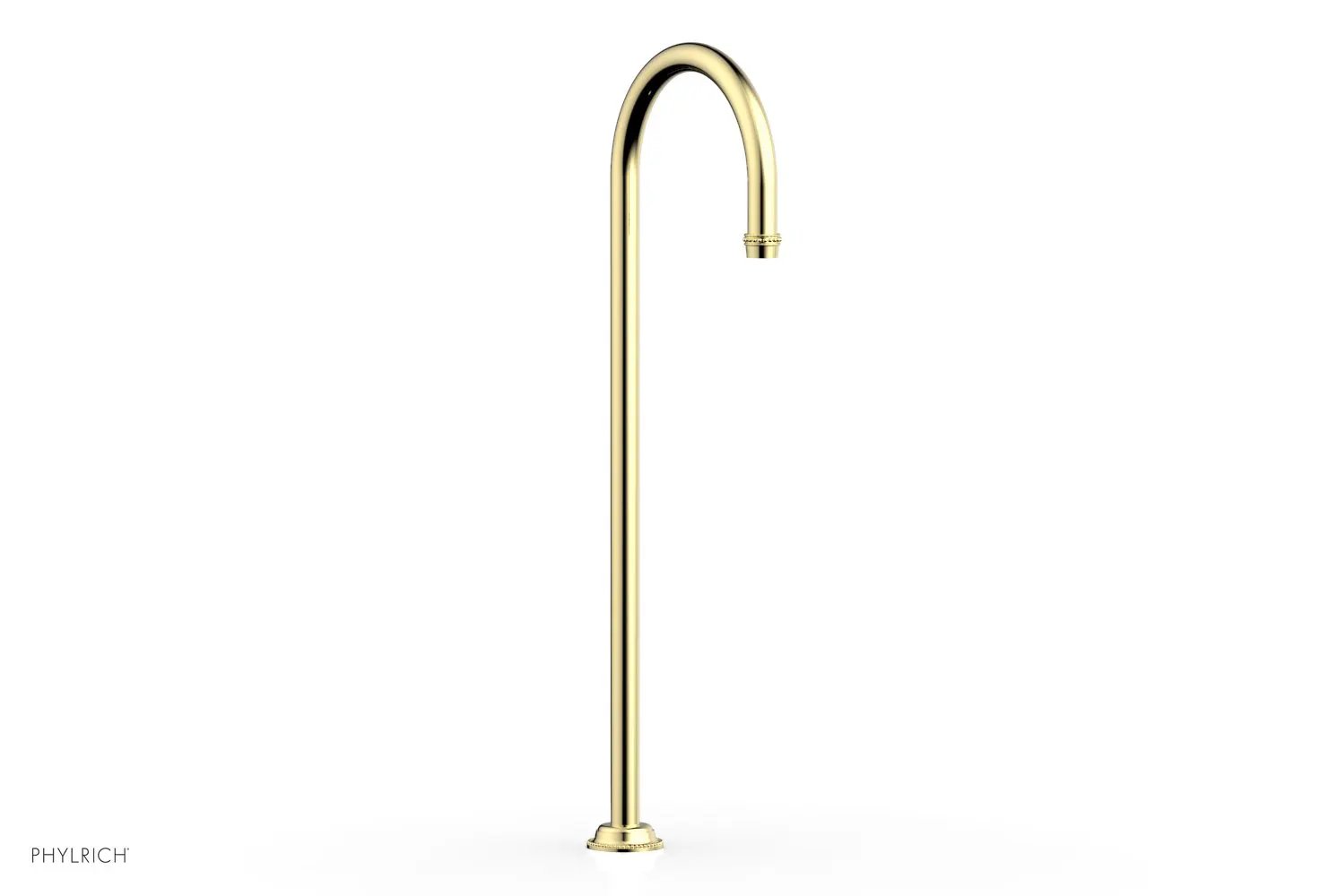 Phylrich BEADED Floor Mount Spout by Phylrich