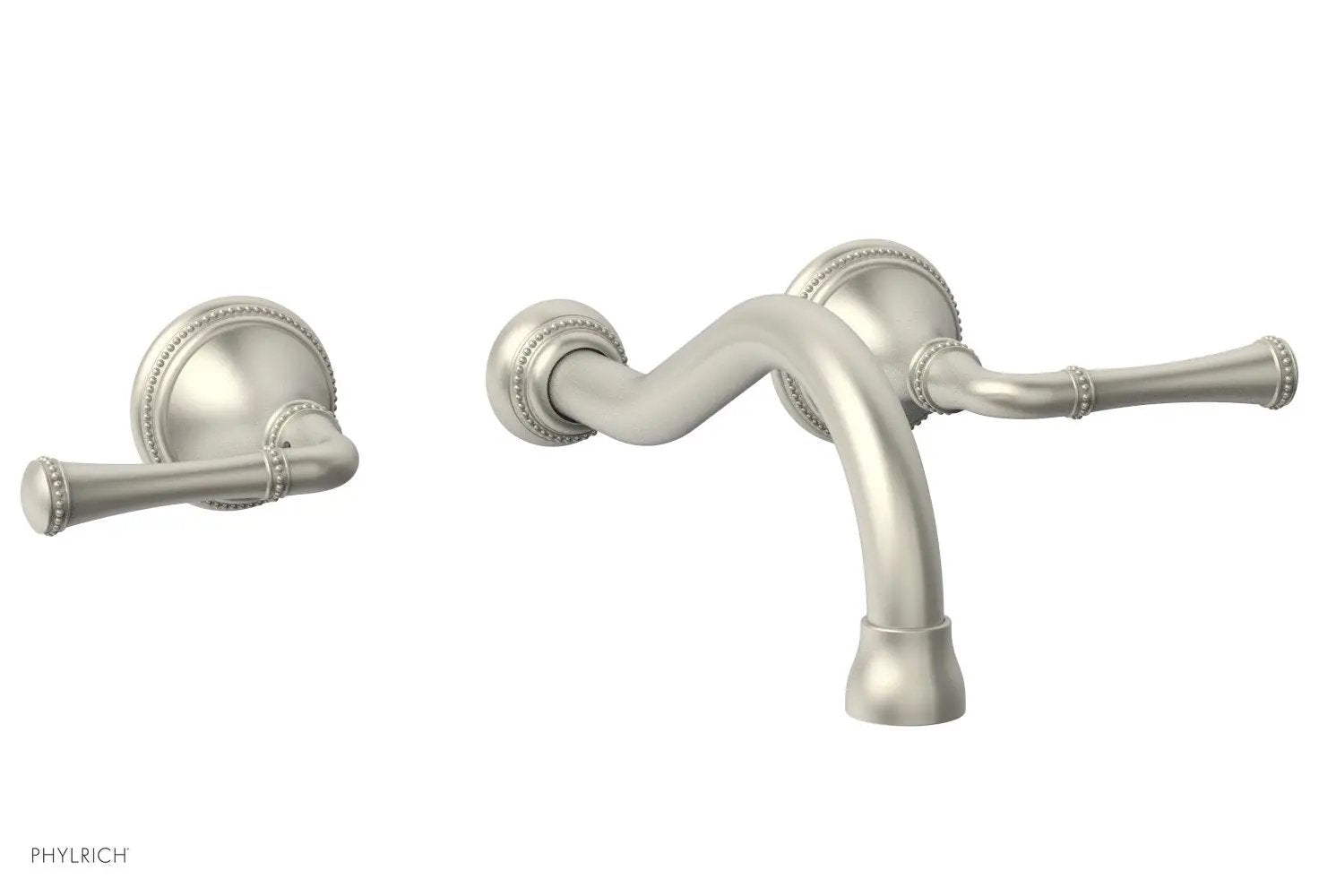 Phylrich BEADED Wall Tub Set - Lever Handles by Phylrich