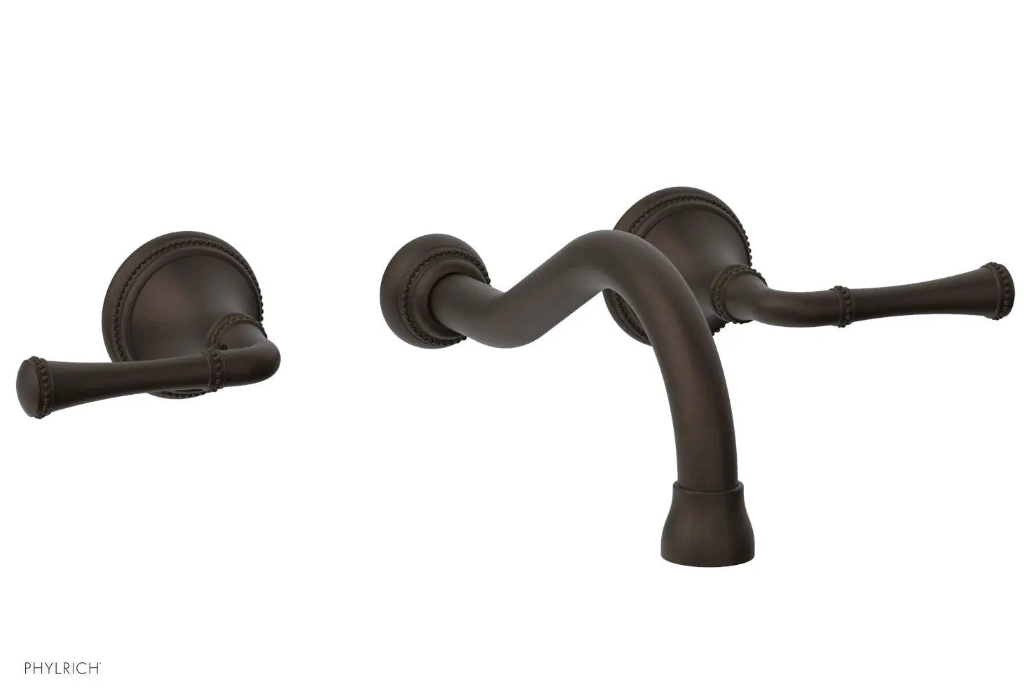 Phylrich BEADED Wall Tub Set - Lever Handles by Phylrich