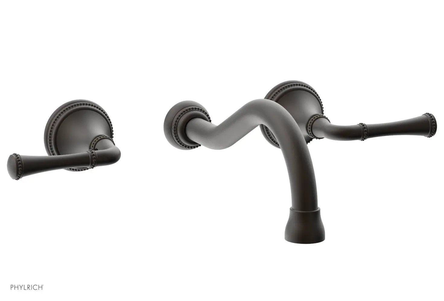 Phylrich BEADED Wall Tub Set - Lever Handles by Phylrich
