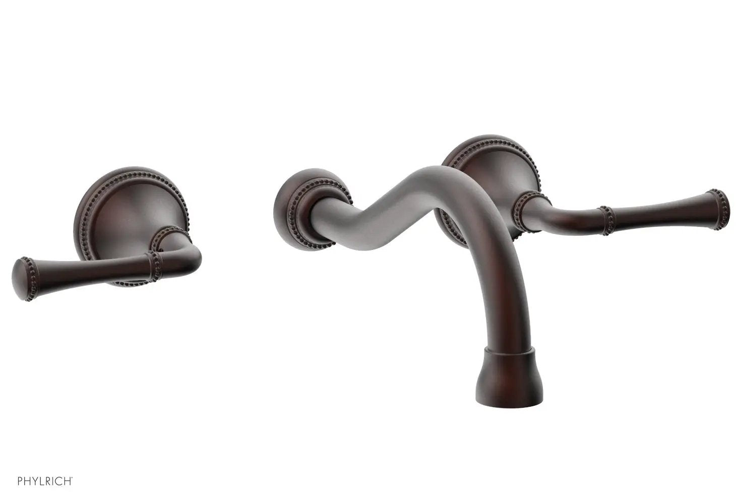 Phylrich BEADED Wall Tub Set - Lever Handles by Phylrich