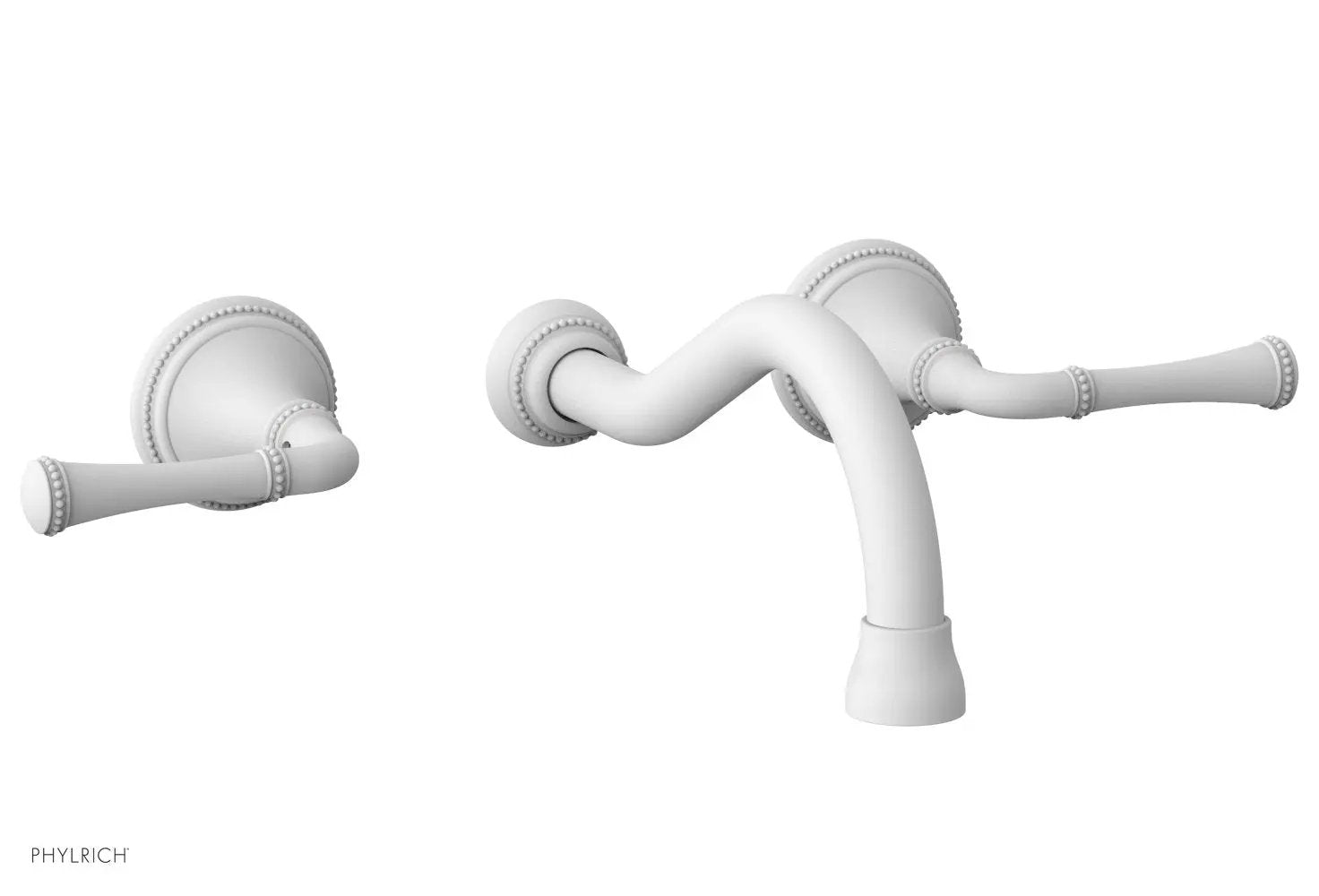 Phylrich BEADED Wall Tub Set - Lever Handles by Phylrich