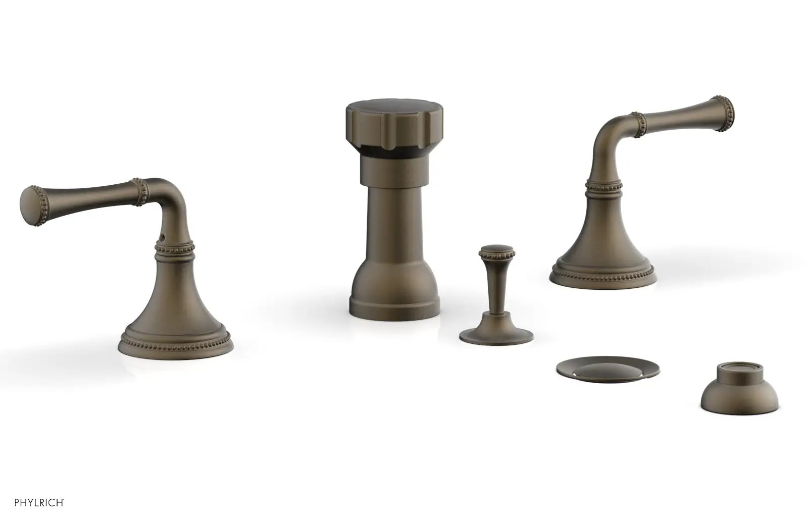 Phylrich BEADED Four Hole Bidet Set by Phylrich
