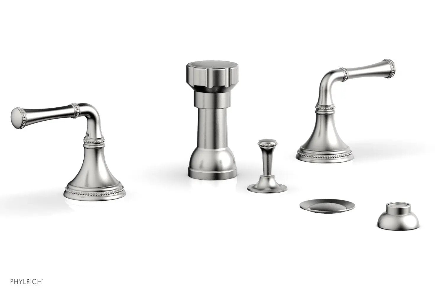 Phylrich BEADED Four Hole Bidet Set by Phylrich