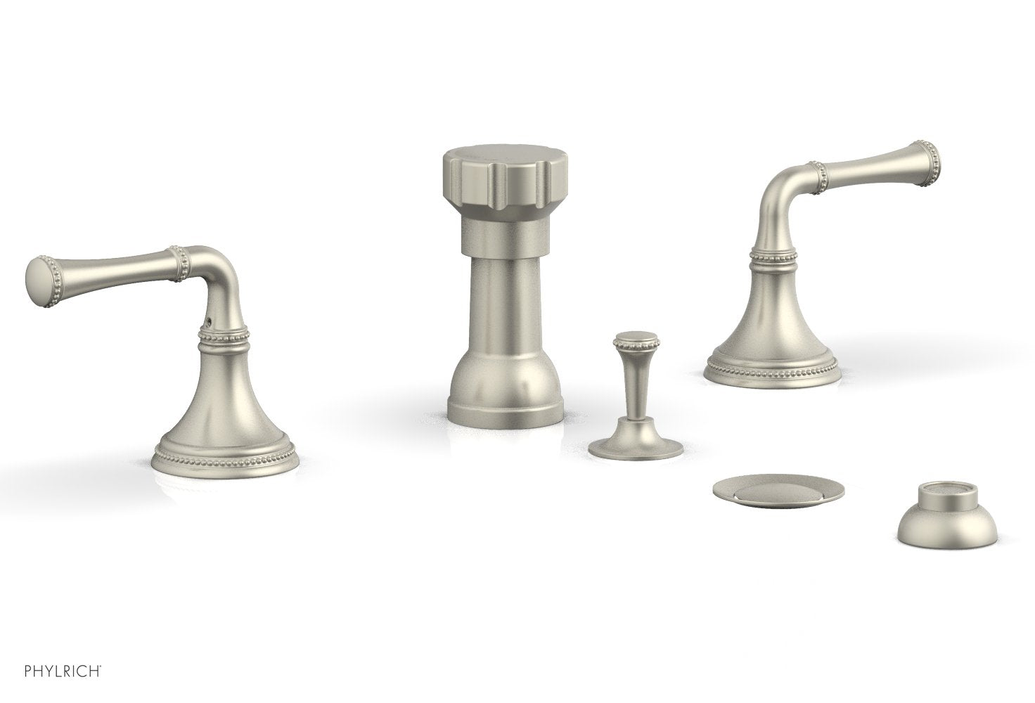 Phylrich BEADED Four Hole Bidet Set