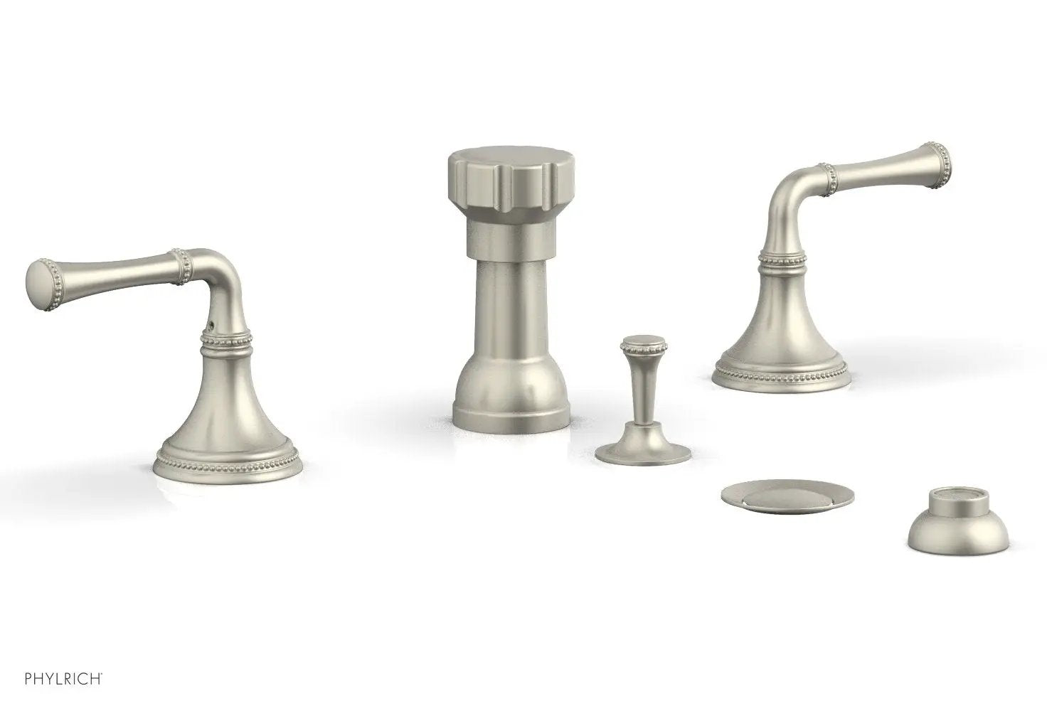 Phylrich BEADED Four Hole Bidet Set by Phylrich