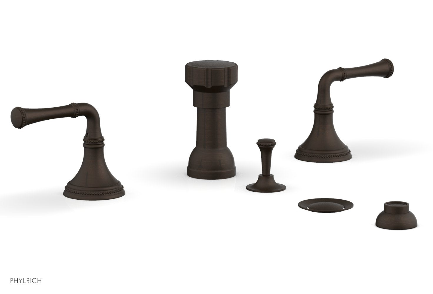 Phylrich BEADED Four Hole Bidet Set