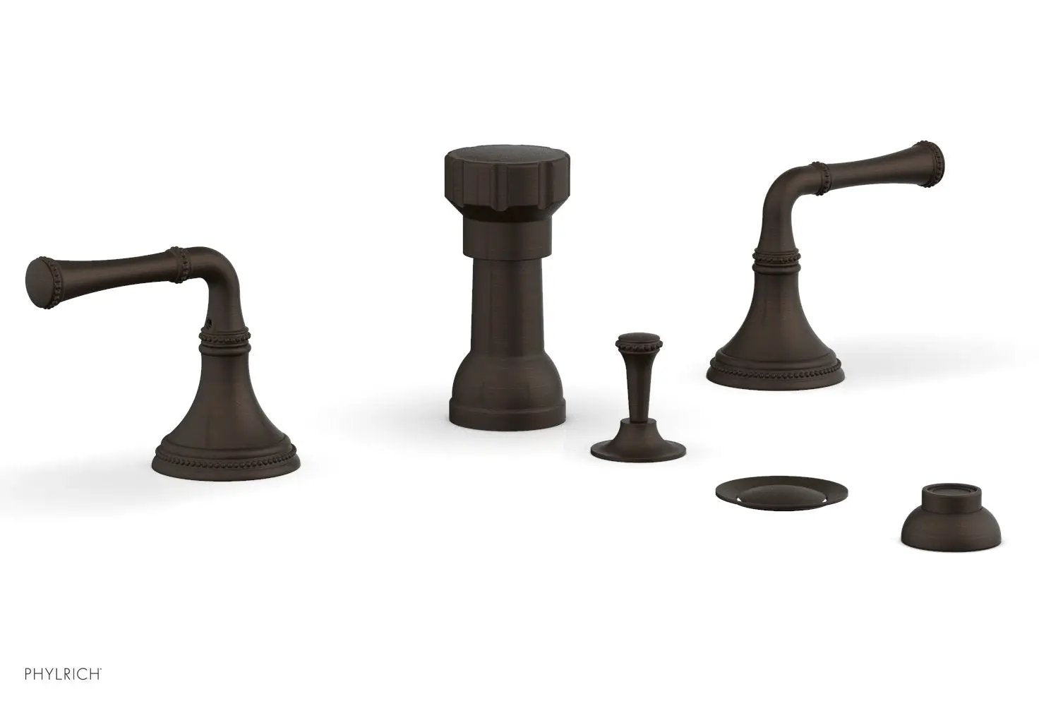Phylrich BEADED Four Hole Bidet Set by Phylrich