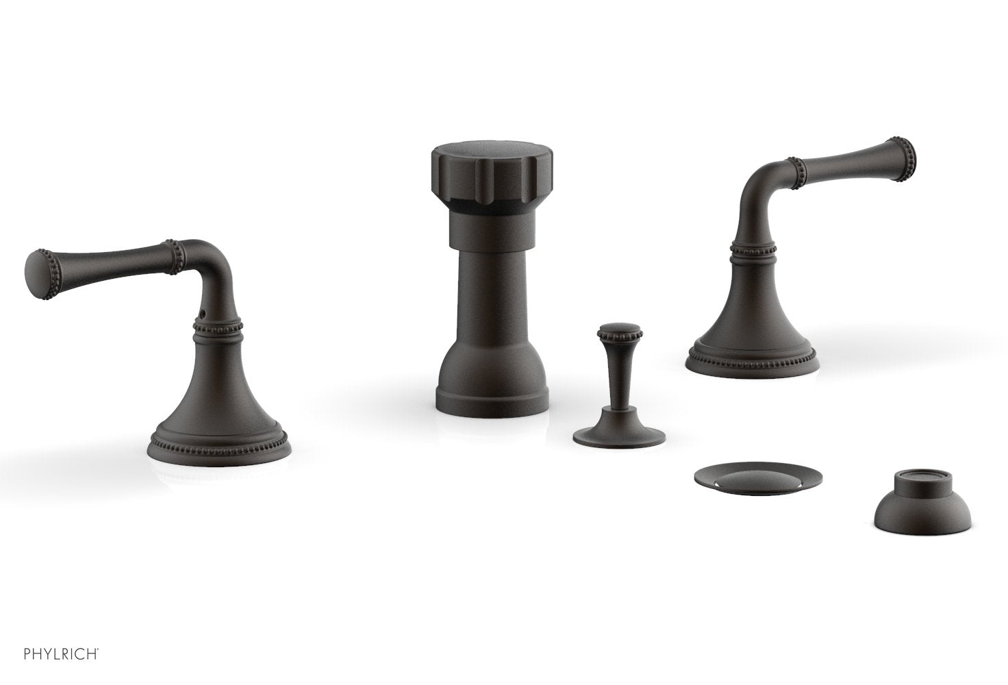 Phylrich BEADED Four Hole Bidet Set