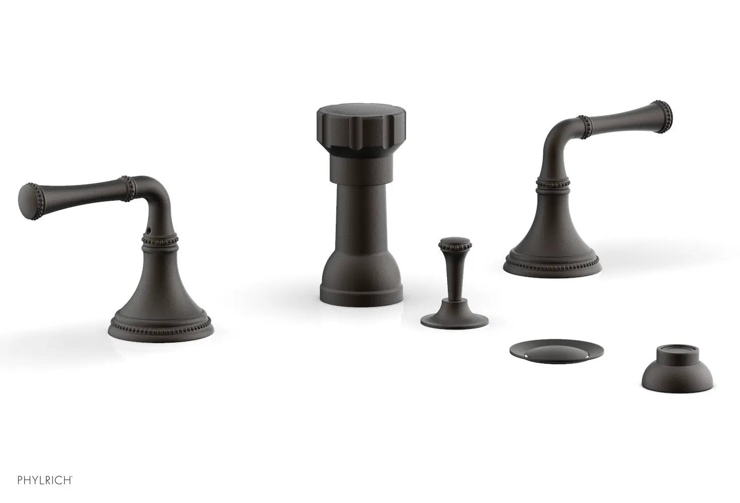 Phylrich BEADED Four Hole Bidet Set by Phylrich