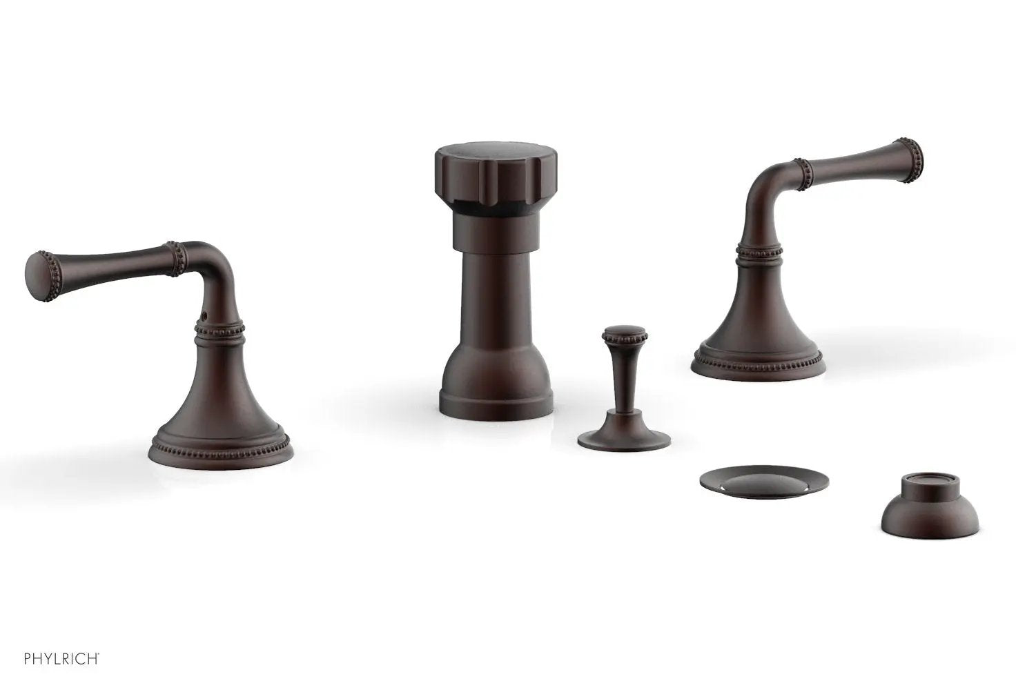 Phylrich BEADED Four Hole Bidet Set by Phylrich