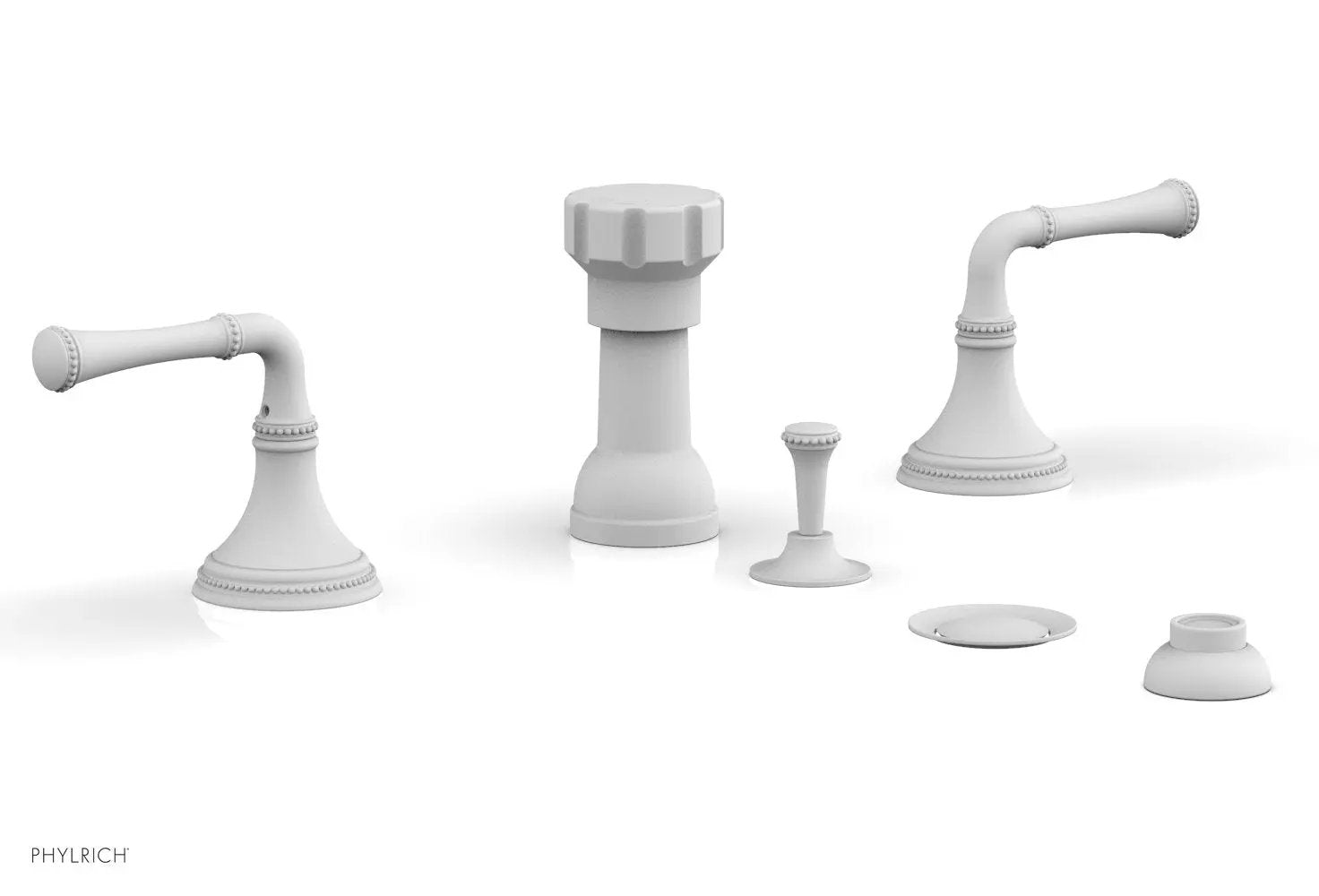 Phylrich BEADED Four Hole Bidet Set by Phylrich