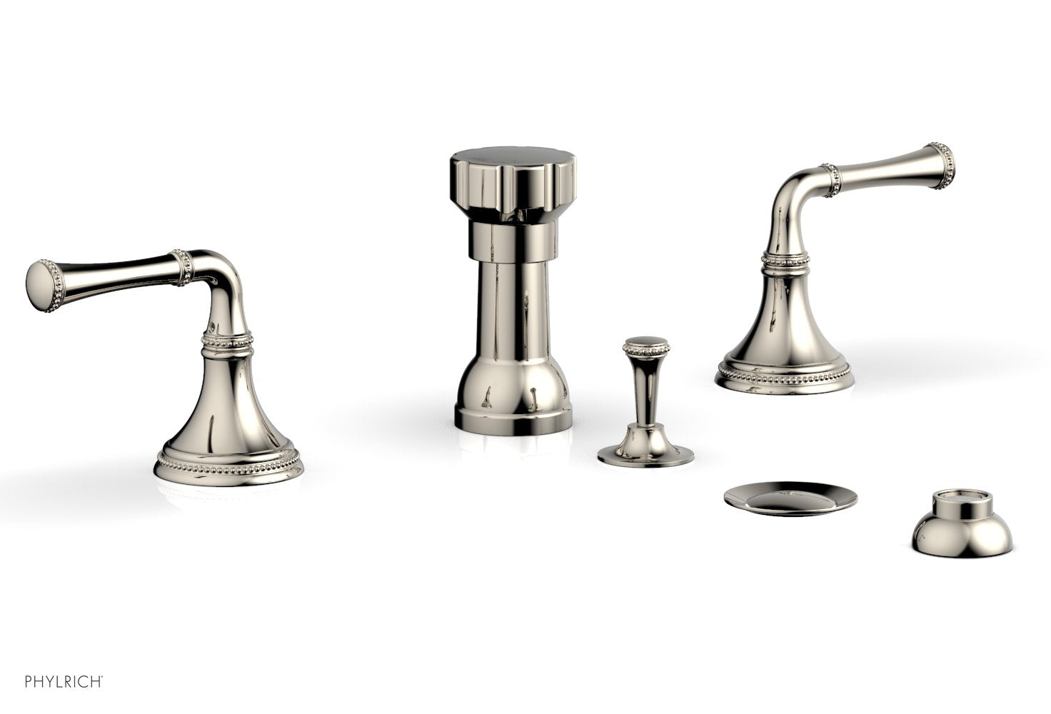 Phylrich BEADED Four Hole Bidet Set