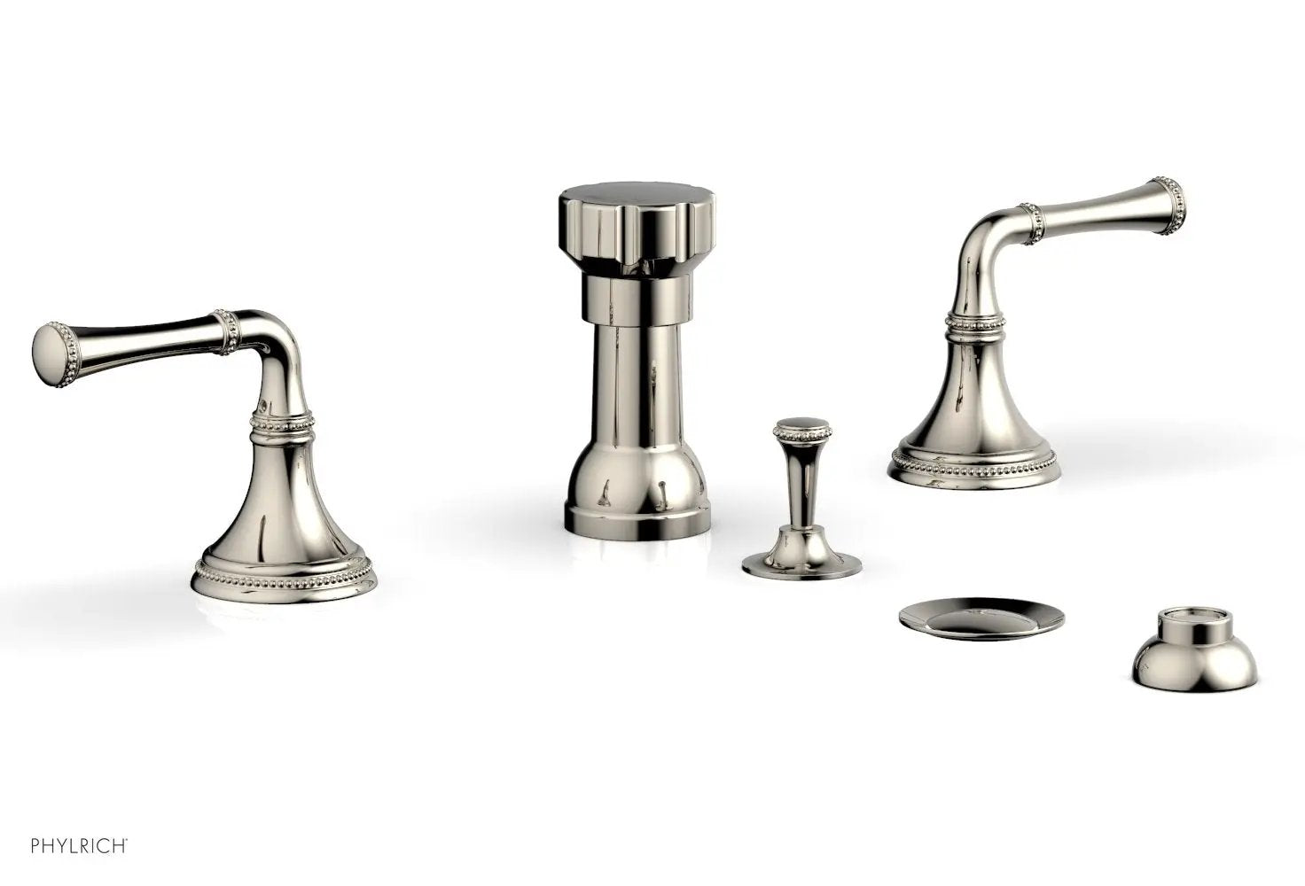 Phylrich BEADED Four Hole Bidet Set by Phylrich