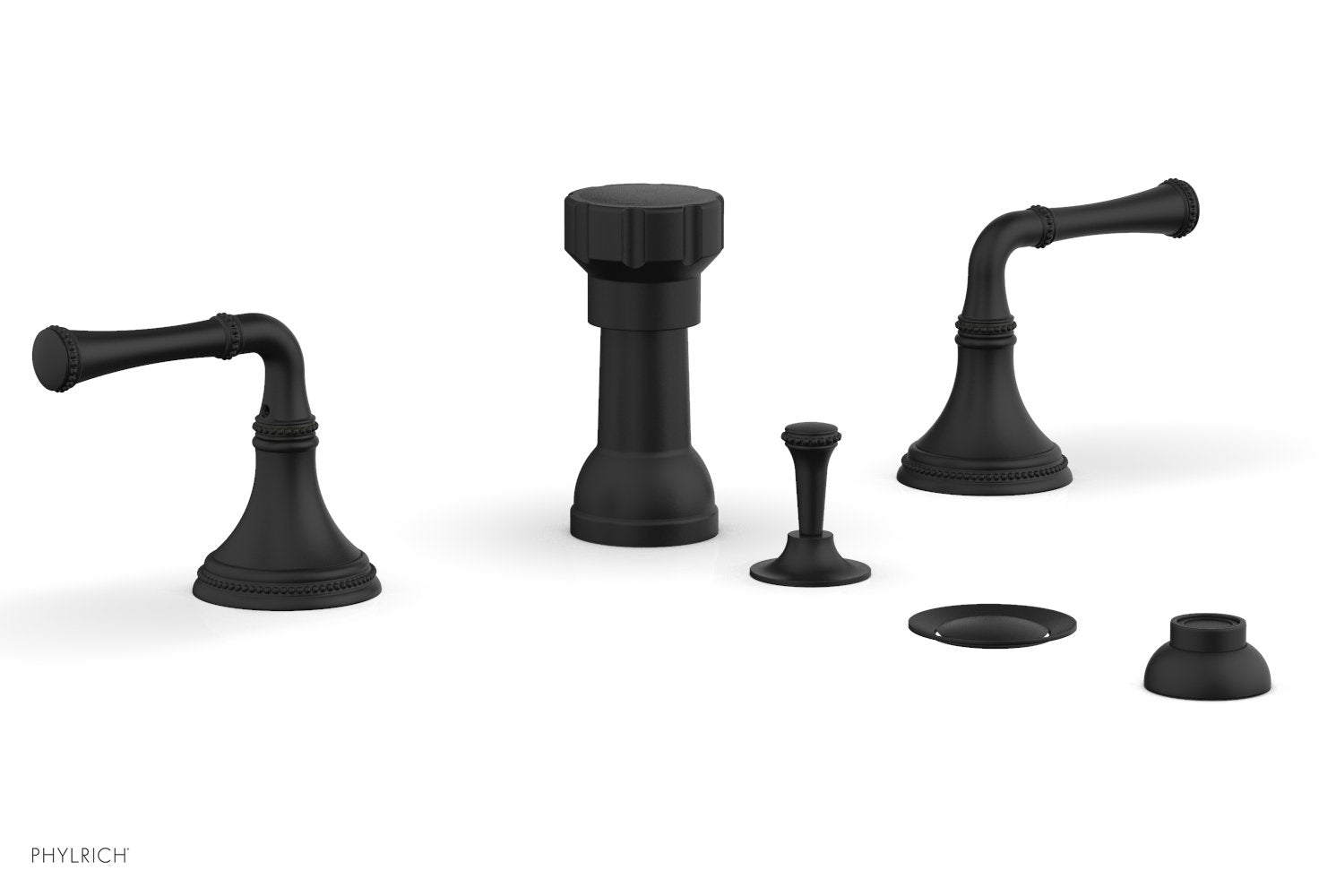 Phylrich BEADED Four Hole Bidet Set