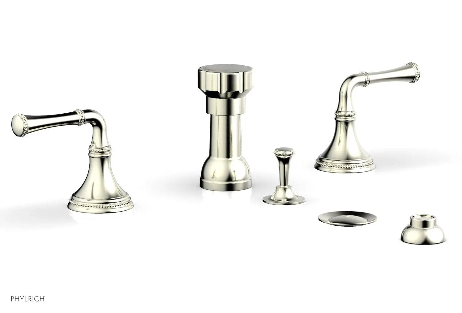 Phylrich BEADED Four Hole Bidet Set by Phylrich