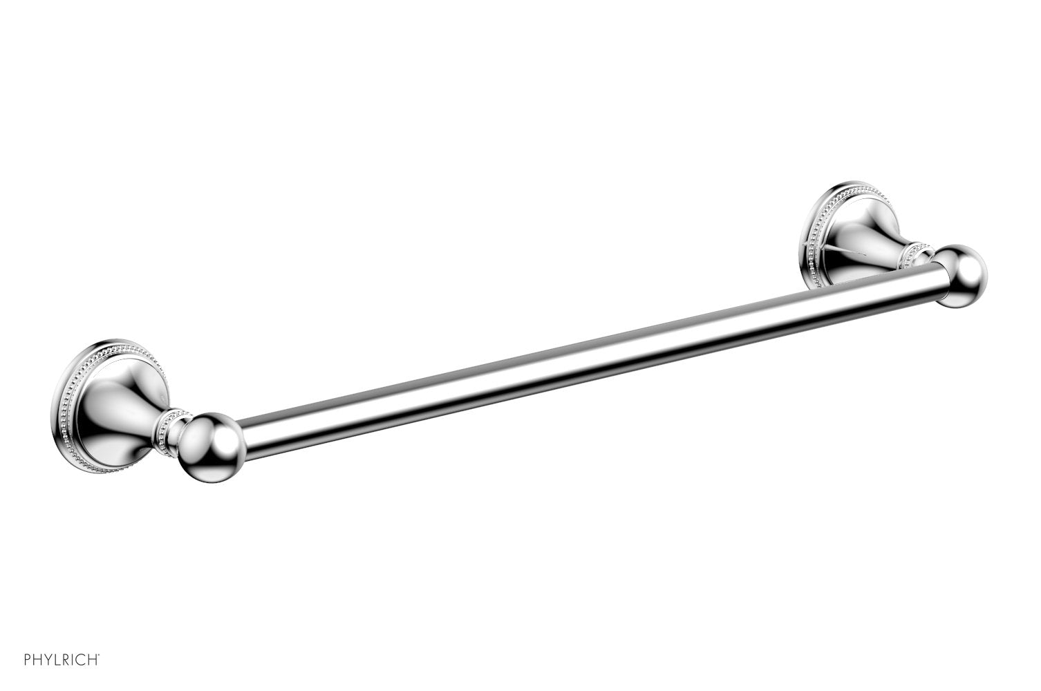 polished chrome towel bar