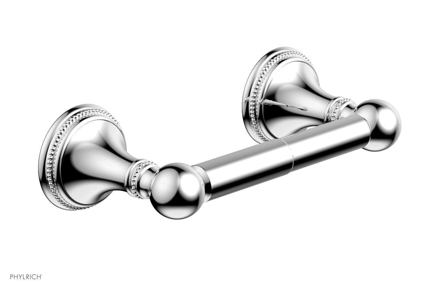 polished chrome paper holder