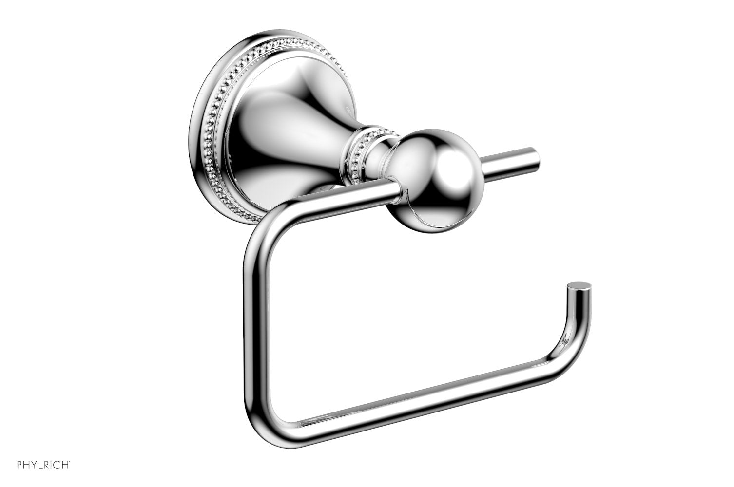 polished chrome paper holder