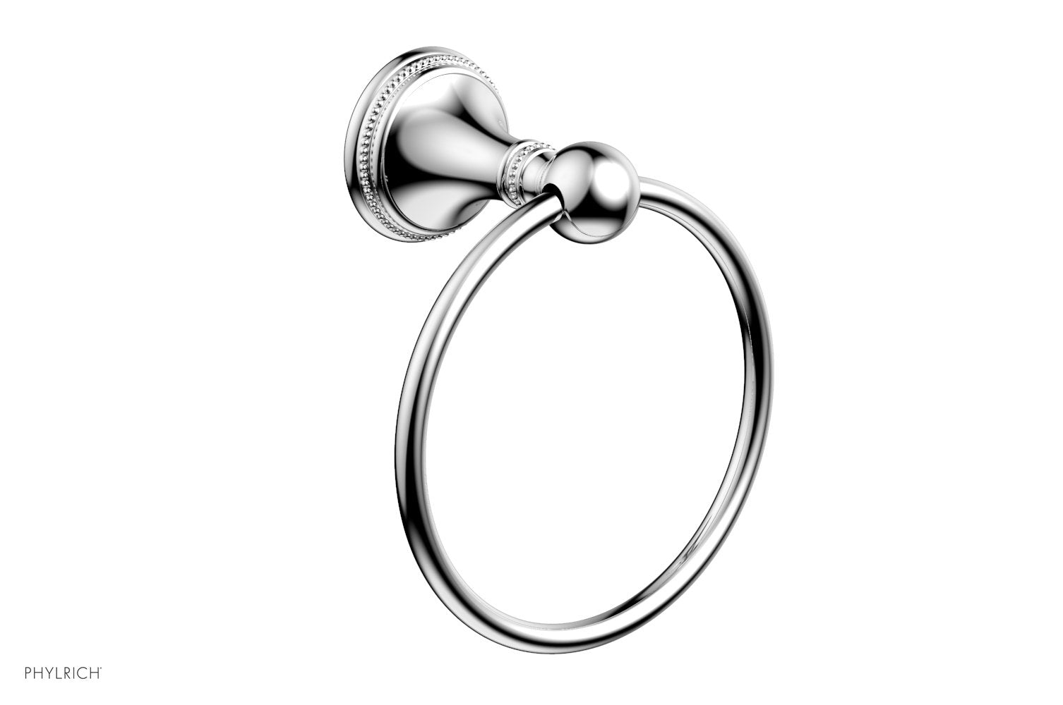 polished chrome towel ring