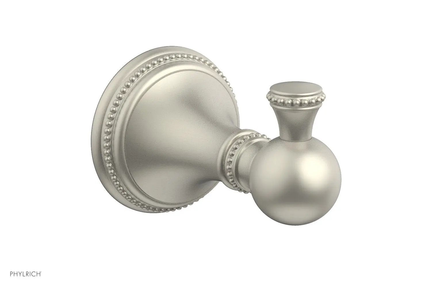 Phylrich BEADED Single Robe Hook by Phylrich