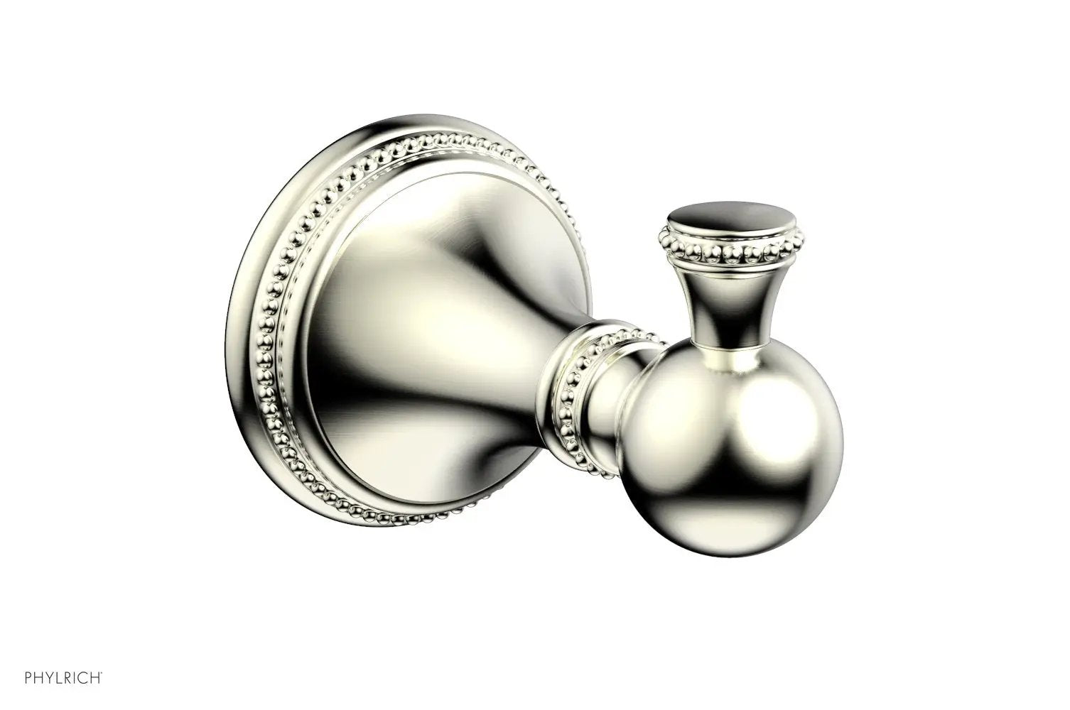 Phylrich BEADED Single Robe Hook by Phylrich
