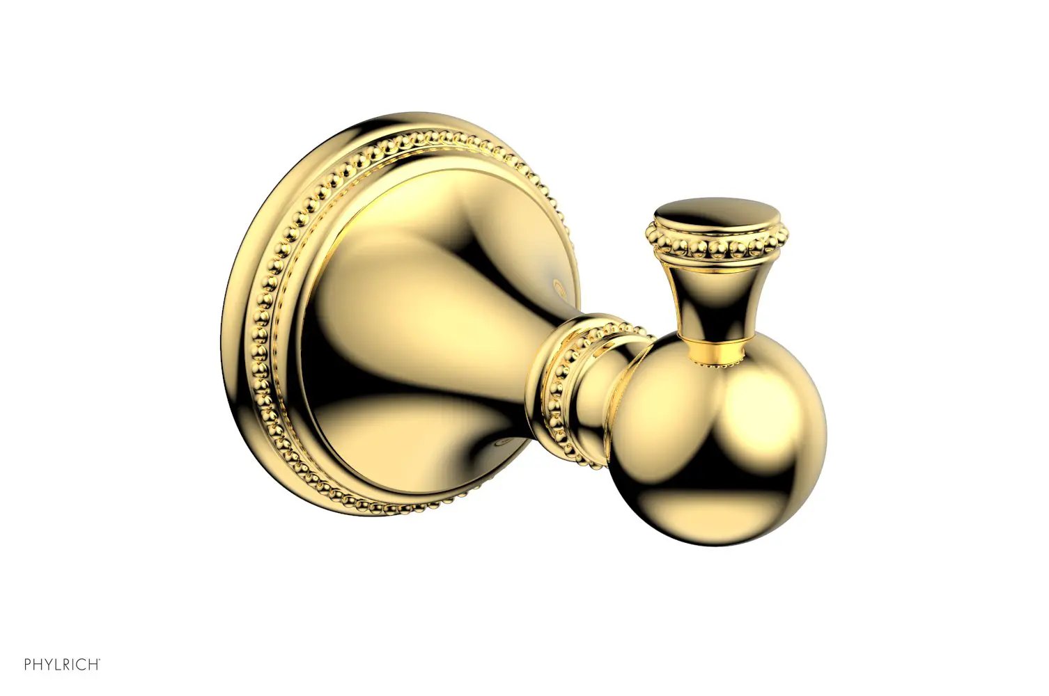 Phylrich BEADED Single Robe Hook by Phylrich