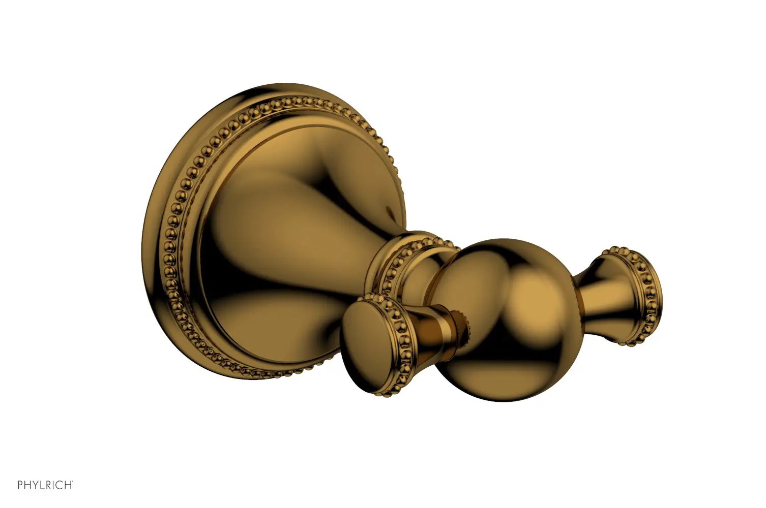 Phylrich BEADED Double Robe Hook by Phylrich