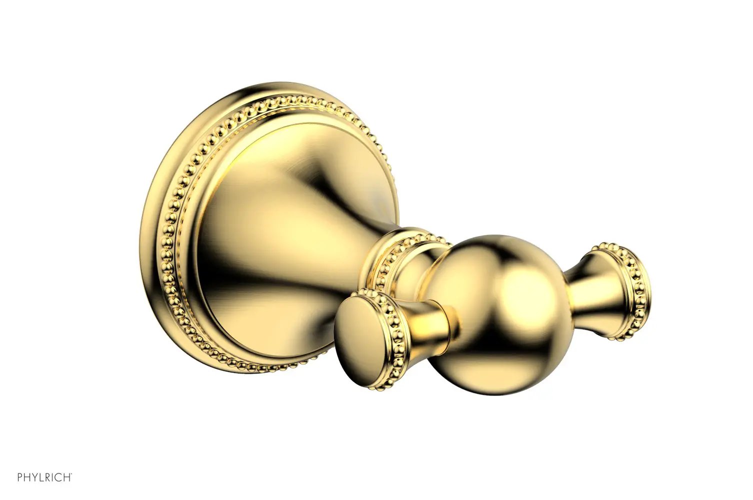 Phylrich BEADED Double Robe Hook by Phylrich