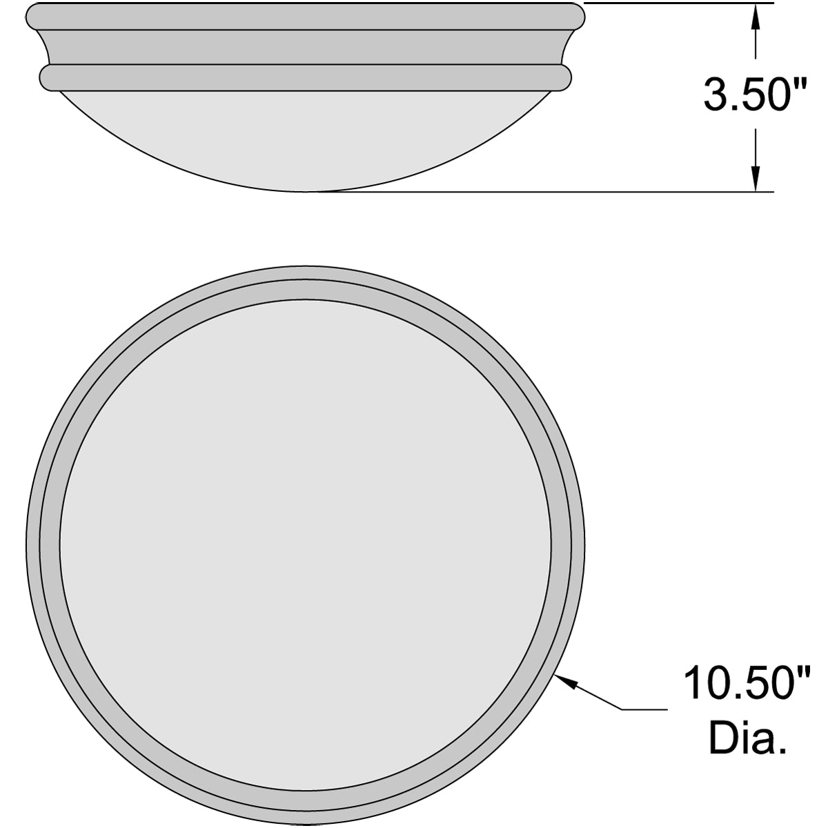 brushed steel flush mount