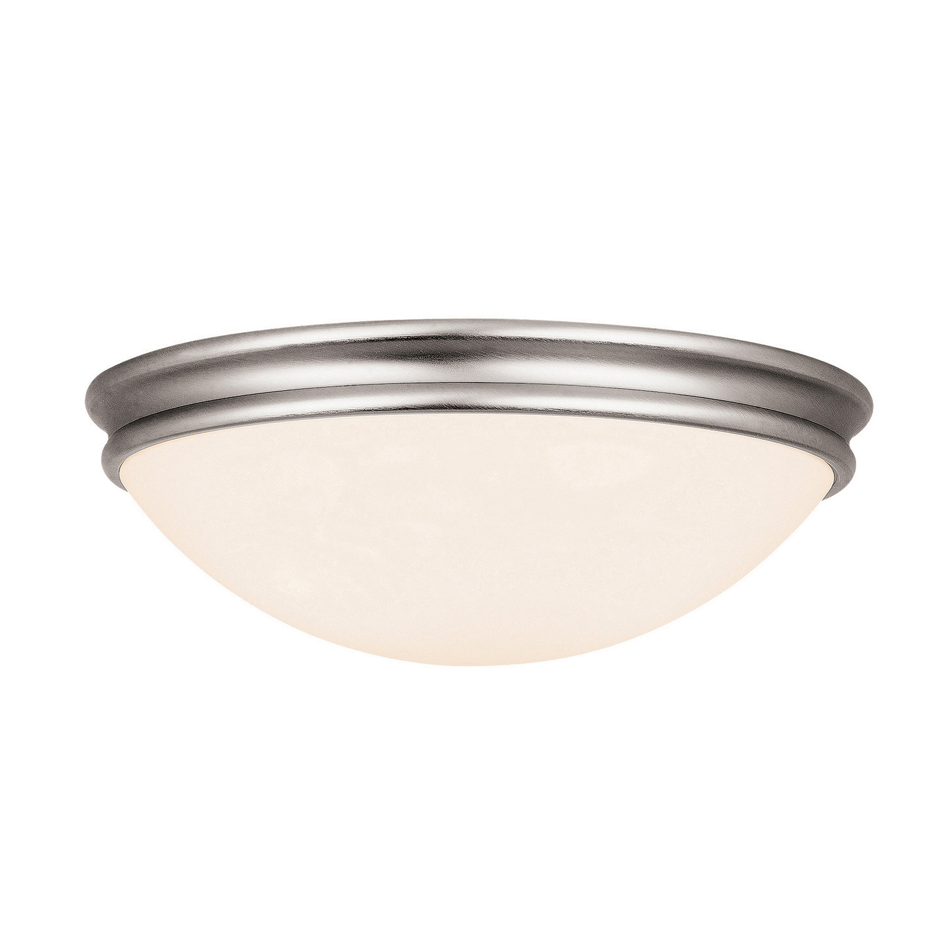 brushed steel led flush mount