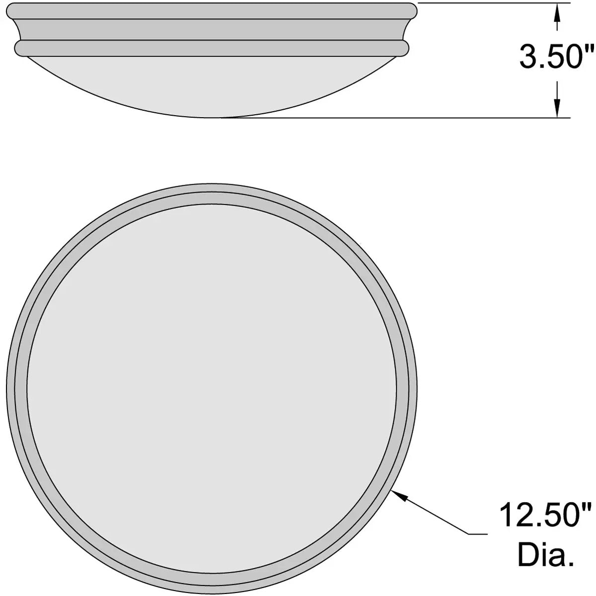 brushed steel flush mount