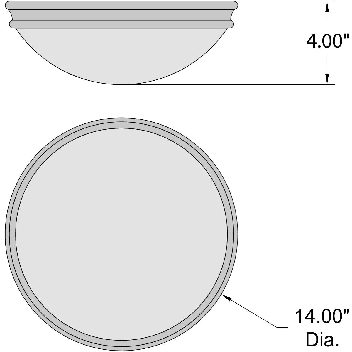 brushed steel flush mount
